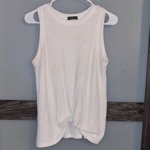 Mobil Cream Twist Tank Top Size Medium